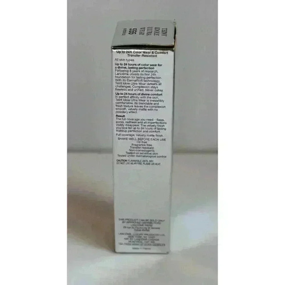 Lancome Teint Idole Ultra Wear 24H WEAR & CONFORT #555 Dark BEIGE LIN 30ml NEW - Picture 3 of 12